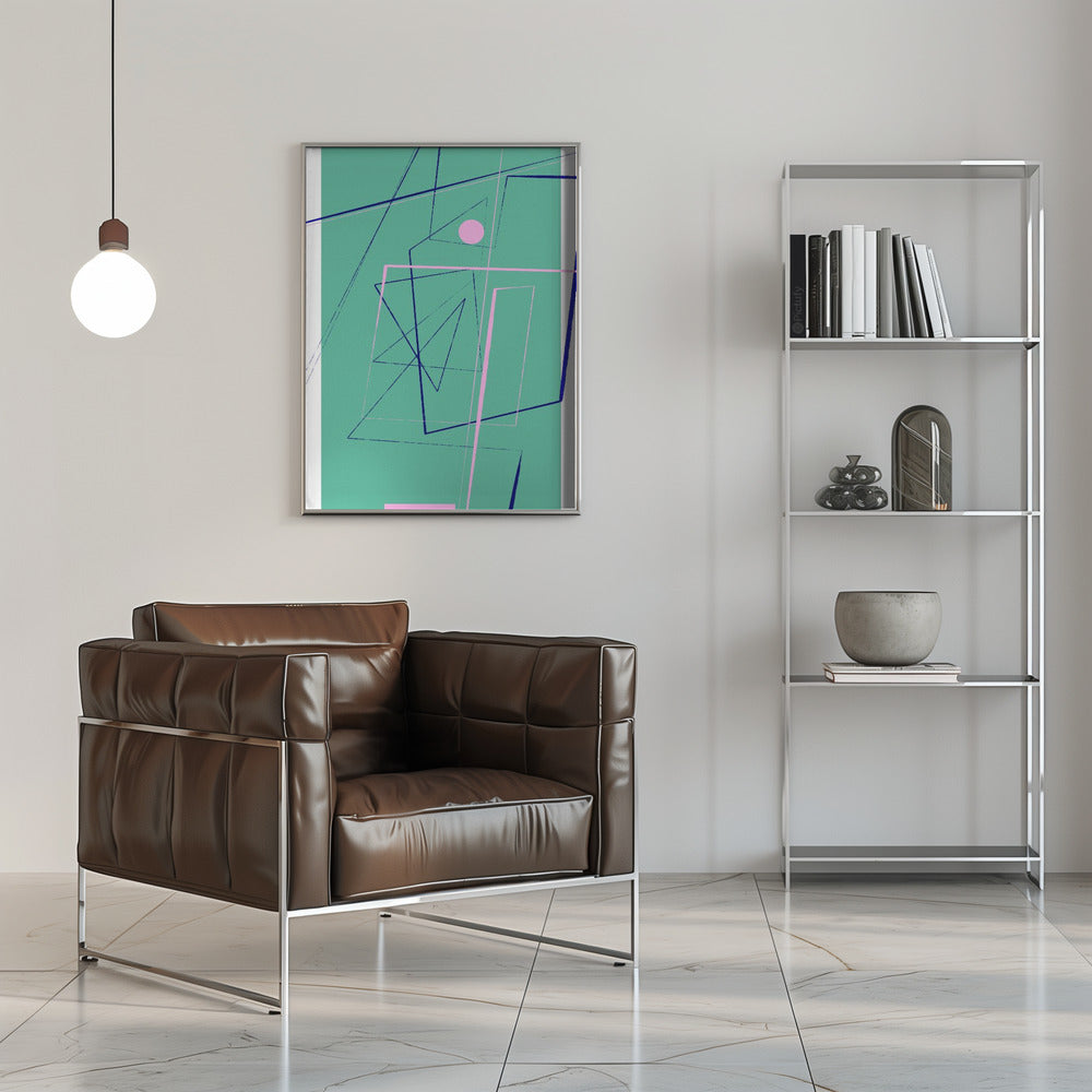 Angular Lines No24 Poster
